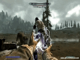 lightning video game physics GIF