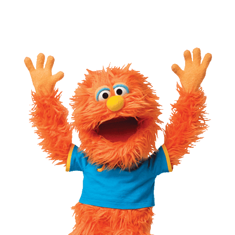 Orange Monster Sticker by Ms. Rachel