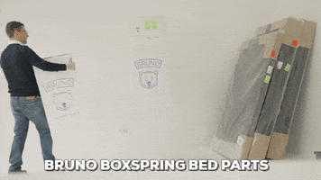 bed boxspring GIF by Bruno