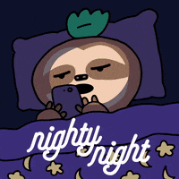 Tired Good Night GIF by GIPHY Studios Originals