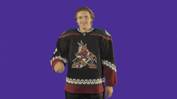 Nhl Pointing GIF by Arizona Coyotes