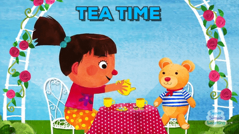 #supersimplelearning #teatime #myteddybear