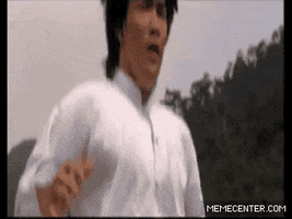 angry bruce lee GIF