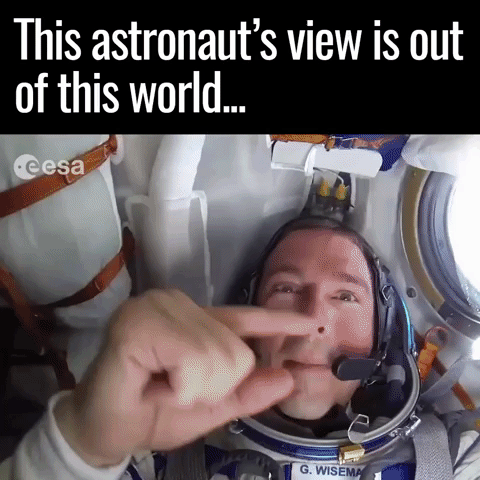 Welsh space moon earth view GIF