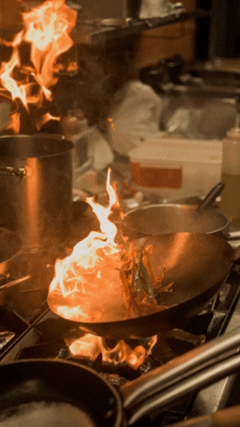 Fire Cooking GIF by Iguana Terraza