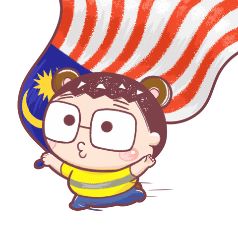 Merdeka Malaysiaday Sticker by Bear Boss Buddies