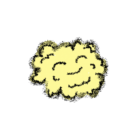 Smiley Cloud Sticker