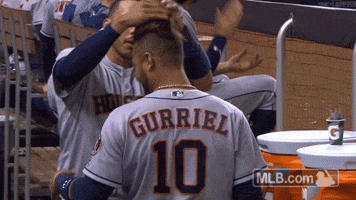 Houston Astros Hair GIF by MLB