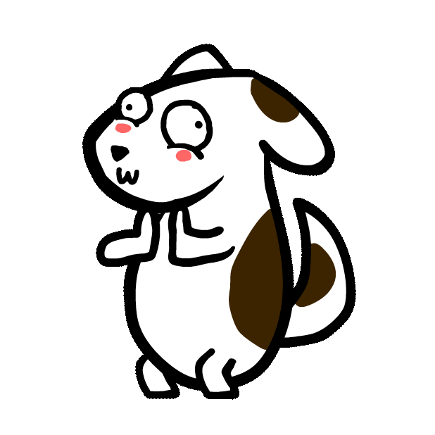 Happy Dog Sticker by Poku Meow