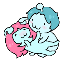 Couple Aliens Sticker