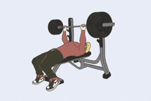 Benching Bench Press GIF