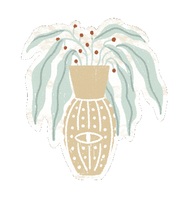 Flowers Flowerpot Sticker