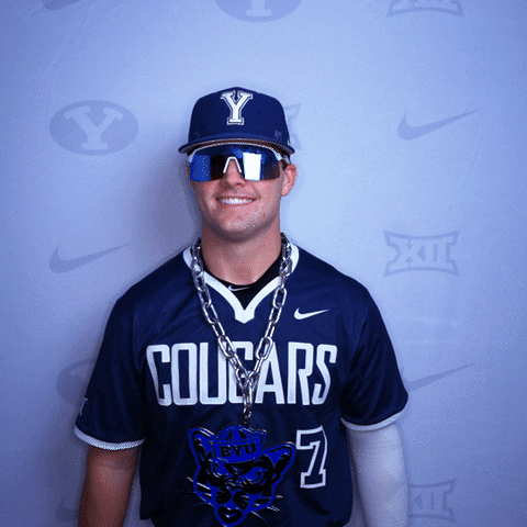 Baseball Vest GIF by BYU Cougars