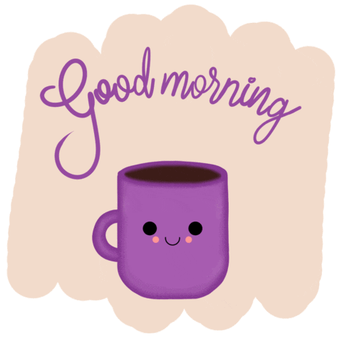 Good Morning Coffee Sticker