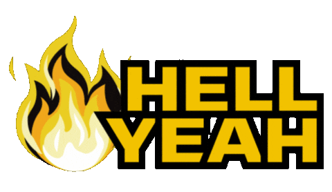 Hell Yeah Fire Sticker by Mickey Thompson Tires for iOS & Android | GIPHY