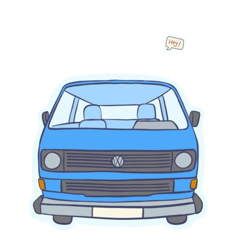 Road Trip Hello Sticker