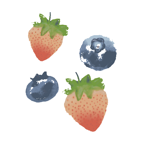 Strawberry Blueberry Sticker by Renée Rouleau Skin Care