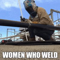 Welding Rosie The Riveter GIF by R.F. MacDonald Co.