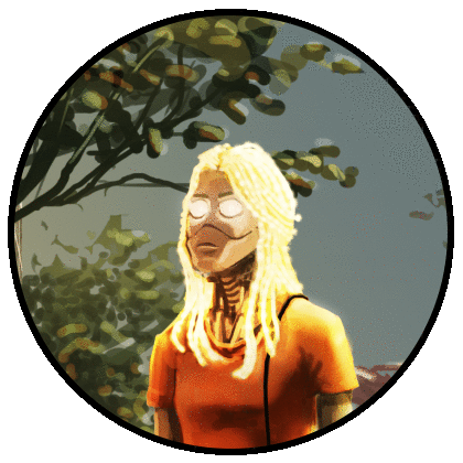 Glitch Robot Sticker by Just A Gent