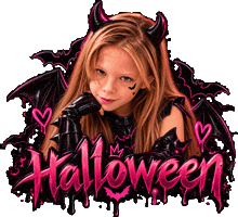Devil Girl Halloween Sticker