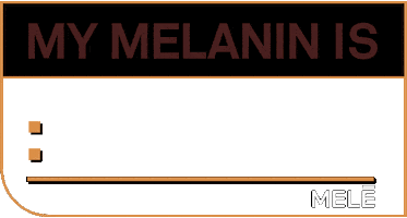 Brown Skin Girl Skincare Sticker by MELĒ