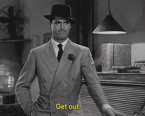 retro films get out cary grant GIF