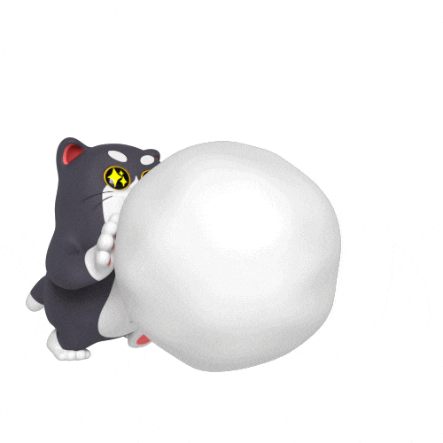 Cat Snow GIF by Liberty Cats Emojis