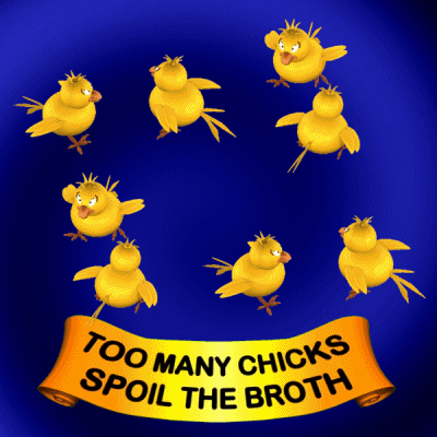 Too Many Cooks Chicks GIF