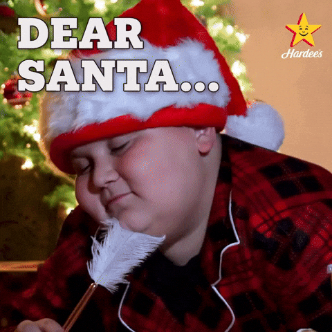 Dear Santa Christmas GIF by Hardee's