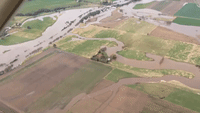 Aerial Footage Shows Flooding Over East Gippsland