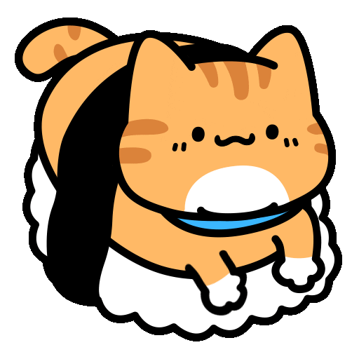Happy Tabby Cat Sticker