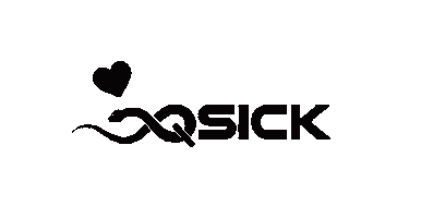 Black Hearts Heart Sticker by Qsick