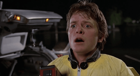 Back To The Future 'Holy Shit' Gif