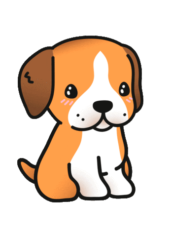 Dogs Puppy Sticker by Koowawa