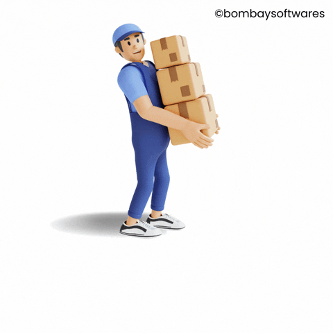 Postal Worker Thank You GIF by Bombay Softwares