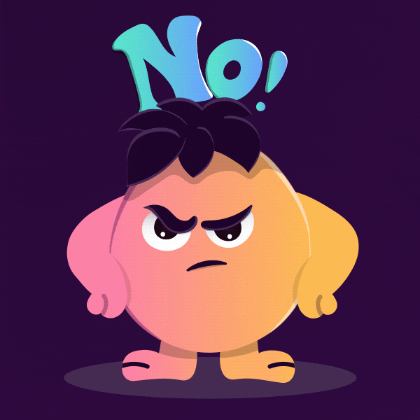 Angry No Way GIF by Zoho Social