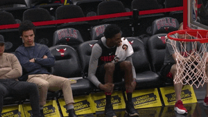 chicago bulls laughing GIF by NBA
