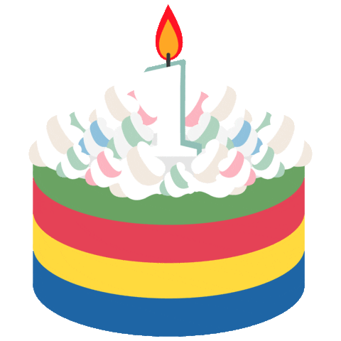 Premium Vector | Burning candle birthday cake doodle vector illustration