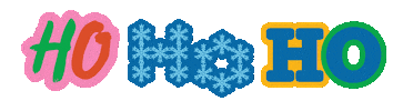 Ho Ho Ho Christmas Sticker by Book of the Month