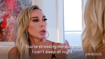 Stressing Real Housewives GIF by PeacockTV