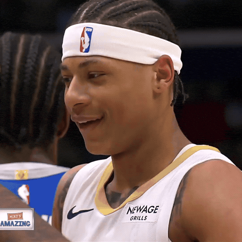 Nba Smiling GIF by New Orleans Pelicans