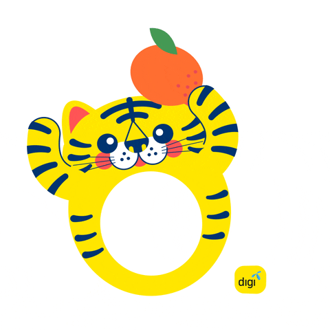 Orange Tiger GIF by Digi