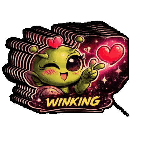 Winking Gxp Sticker by Didem Zeybek
