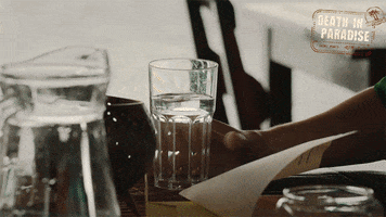Dip Throwing A Drink GIF by Death In Paradise