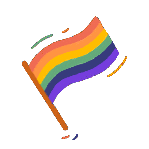 Rainbow Gay Sticker by MDJoutremont