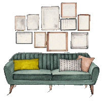 Frame Watercolor Sticker by Frau von Bommel