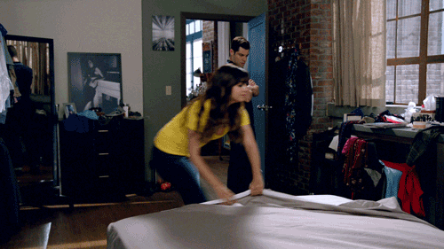 Hannah Simone Bed GIF by New Girl - Find & Share on GIPHY