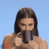 Kim Kardashian Drink GIF by GQ