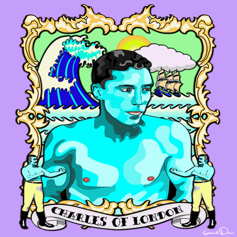 charles of london psychedelic art GIF by Grande Dame