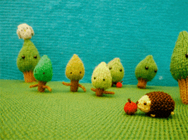 stop-motion hedgehog GIF by Mochimochiland